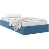  Otomanski krevet s pohranom Tamno plava 90 x 190 cm Baršun | shoptok.hr