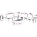  8-dijelna vrtna garnitura s jastucima masivno bagremovo drvo | shoptok.hr