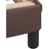  Okvir kreveta s LED svjetlima smeđi 90 x 200 cm od umjetne kože | shoptok.hr