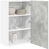 vidaXL Viseča omarica s polico Riga Beton sivo in bela 50 x 31 x 80 cm | Shoptok.si