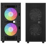 DeepCool gaming ohišje ch360 digital micro-atx rgb lcd kaljeno steklo, črna | Shoptok.si