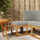  Klupa za sjedenje Prirodna i svijetlo siva 43 x 43 x 37 cm | shoptok.hr