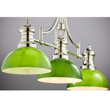 Jupiter 2072 - Luster na šipci PLATINO 3xE27/15W/230V zelena/sjajni hrom | Eponuda.com