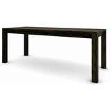  Hrastov stol 200 x 80 cm, crni sa srebrnim efektom | shoptok.hr