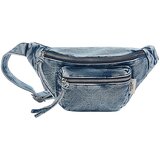 Pull&Bear Torbica za okrog pasu moder denim | Shoptok.si