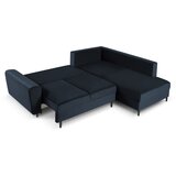 Cosmopolitan Design Tamno plava baršunasti sklopiva/s prostorom za odlaganje kutna garnitura (s desnim kutom/u obliku slova L) Kyoto – | shoptok.hr