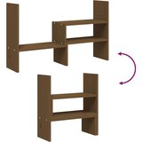  Stalak za monitor smeđi (39 - 72) x 17 x 43 cm masivna borovina | shoptok.hr