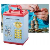  Elektronski otroški sef za varčevanje PIN odpiranje moder | Shoptok.si