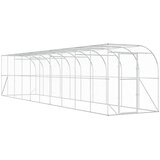  Kavez za piletinu uz zid Srebrna 600 x 150 x 215 cm | shoptok.hr