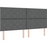 Box Postelja z vzmetnico z vzmetnico Temno siva 200 x 200 cm blago - - Siva - 92.98 - 200 x 200 cm - | Shoptok.si