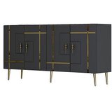 Hanah home komoda line KB150 anthracite gold