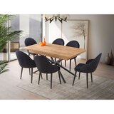 Hanah home Falcon - 2961 Brown Extendable Dining Table | ePonuda.com