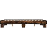 Okvir kreveta boja hrasta 120x200 cm konstruirano drvo i metal | shoptok.hr