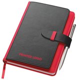  NOTES A5 CRTE 256L OD UMJETNE KOŽE SA PROSTOROM ZA KREDITNE KARTICE MACMA 2008805 CRVENO-CRNI | shoptok.hr