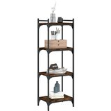  Regal za knjige s 4 razine boja hrasta 40 x 30 x 120 cm drveni | Eponuda.ba