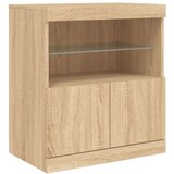  Komoda s LED svjetlima boja hrasta sonome 60x37x67 cm | shoptok.hr