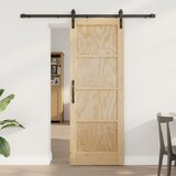 vidaXL Drsna vrata z opremo 73,5x198,5 cm iz trdega borovega lesa, Notranja vrata 'ORKDAL'73,5x198,5x4 cm iz trdega borovega lesa Cene