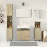  3-dijelni set kupaonskog namještaja boja hrasta sonome drveni | shoptok.hr