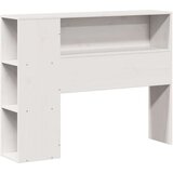  Knjižna postelja brez vzmetnice bela 75x190 cm trdna borovina | Shoptok.si