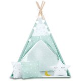 Nukido Teepee šator za djecu s svjetlima - boja mente | shoptok.hr