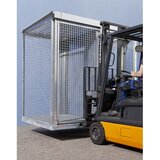 eurokraft pro Sestavljeni mrežasti nadstreški za plinske jeklenke, 104 jeklenke s Ø 220 mm, izvedba tal iz rešetke | Shoptok.si