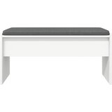  Klupa za hodnik s jastukom Bijelo 80 x 38 x 46 cm | shoptok.hr