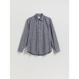 Reserved Regular fit obična košulja - tamnosivo | shoptok.hr