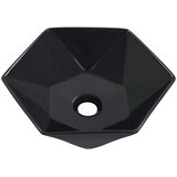 vidaXL Umivaonik 41 x 36,5 x 12 cm keramički crni | shoptok.hr