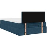  Otomanski krevet s madraca tamnoplavi 120x190 cm baršunasti | shoptok.hr
