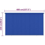  Vanjska roleta za zamračivanje 400 x 230 cm plava HDPE | shoptok.hr