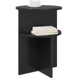  Bocni stol Crni hrast Ø 39,5 x 55 cm Konstruirano drvo | shoptok.hr