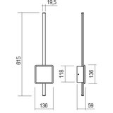  Redo 01-2696 - LED zidno svetlo DIAZ LED/20W/230V CRI 90 belo | Eponuda.com