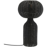 Villa Collection Crna stolna lampa sa sjenilom od ratana (visina 43 cm) Werna – | shoptok.hr