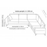 Atelier Del Sofa ugaona garnitura kristal 3+Corner+2 anthracite | Eponuda.com