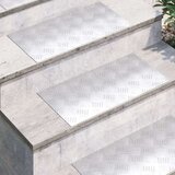 vidaXL Srebrna Metal 60 x 30 x 0.3 cm Protuklizne Stepenice Pravokutne | shoptok.hr