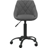  Uredska stolica tamnosiva baršunasta | shoptok.hr