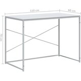  Stol za računalo bijeli 110 x 60 x 70 cm konstruirano drvo | shoptok.hr