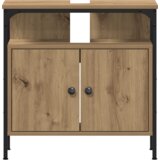 vidaXL Set kupaonskog namještaja od 3 komada Hrast Konstruirano drvo | shoptok.hr
