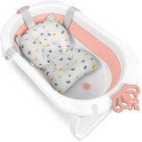 Ricokids sklopiva kada za djecu, dojenčad s umetkom RK-286 bijela i roza | shoptok.hr