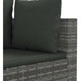  4-dijelni set vrtnih sofa od poliratana s jastucima sivi | shoptok.hr