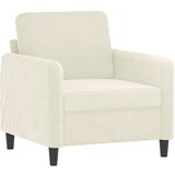 vidaXL Fotelj krem 60 cm žamet, (20988509) Cene