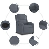 vidaXL Naslanjač temno siv žamet | Shoptok.si