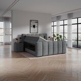 Premium Living Postelja Boxspring Elysia, Temno Siva, 180x220 | Shoptok.si