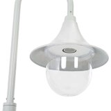 vidaXL vrtna stupna svjetiljka od aluminija E27 120 cm bijela | shoptok.hr