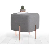 Copper 63 - Grey Grey Pouffe