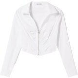 Bershka Majica bela | Shoptok.si