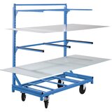 eurokraft pro regalni voziček z nosilno roko, nosilnost 350 kg, osnovni model brez nosilnih rok | Shoptok.si