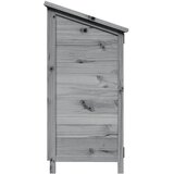 Vrtna Šupa s krovom Siva 59 x 56 x 113,5 cm Čvrsto drvo jele | shoptok.hr