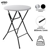  EPRO sklopivi baštenski barski sto Ø80 110cm, metal-plastika Cene