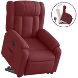 Maison Chic Naslanjač - Relax naslanjač s funkcijo vstajanja vinsko rdeče blago, (22040184) Cene